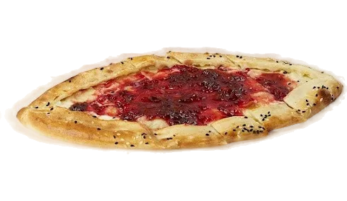 قارب جبن ومربى ورد